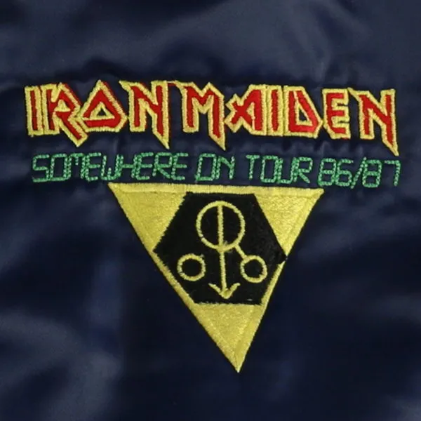 1986 Iron Maiden Somewhere On Tour Crew Jacket