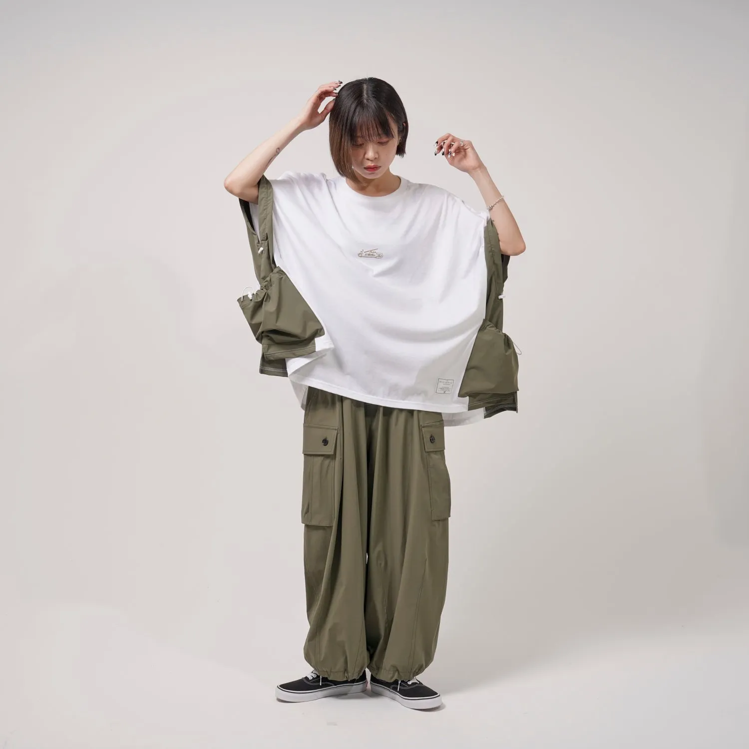 [2023 summer] EFFECTEN / balloon wide cargo pants (plain)