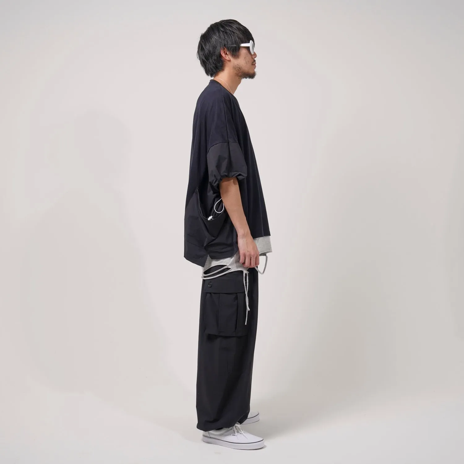 [2023 summer] EFFECTEN / switching poncho Tee
