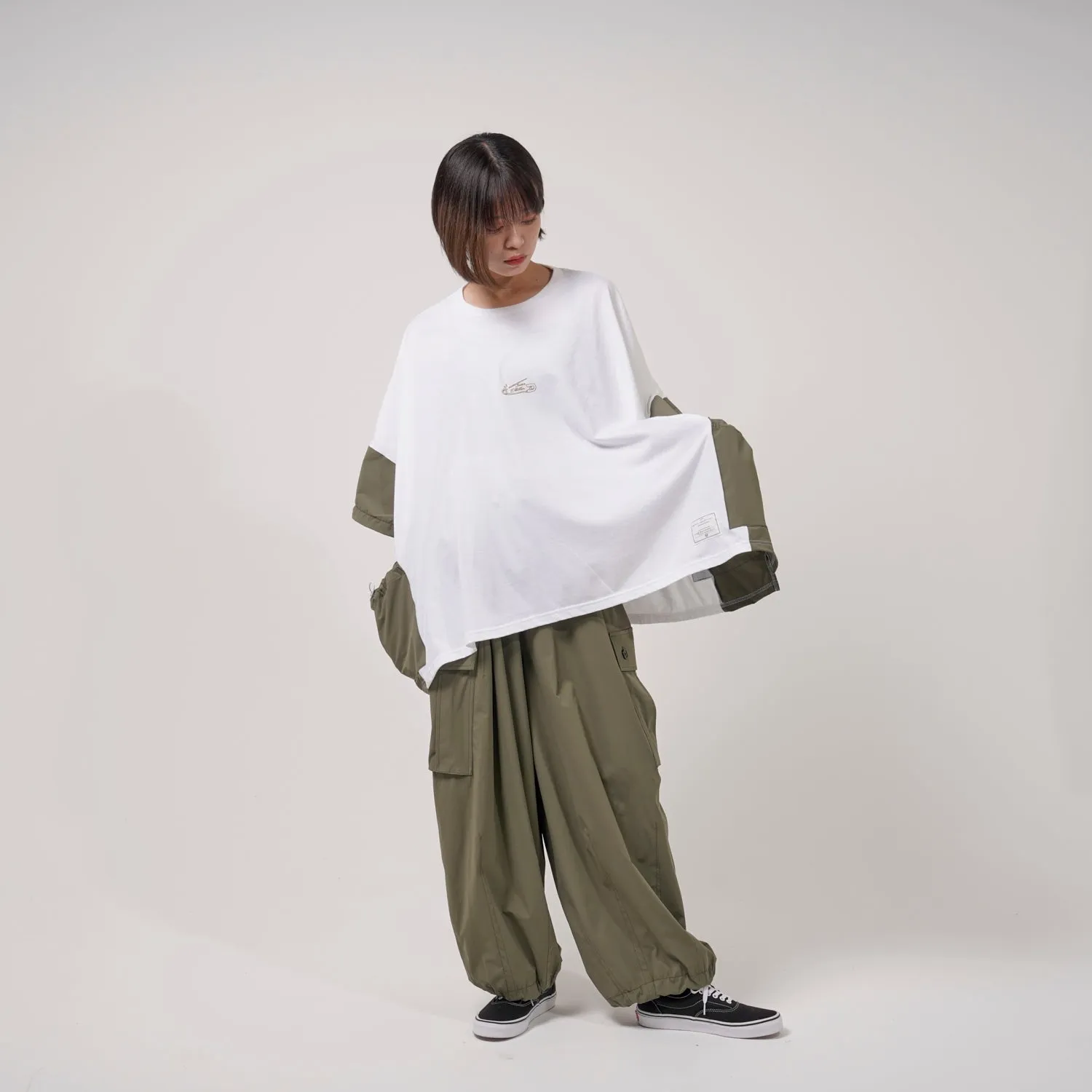 [2023 summer] EFFECTEN / switching poncho Tee