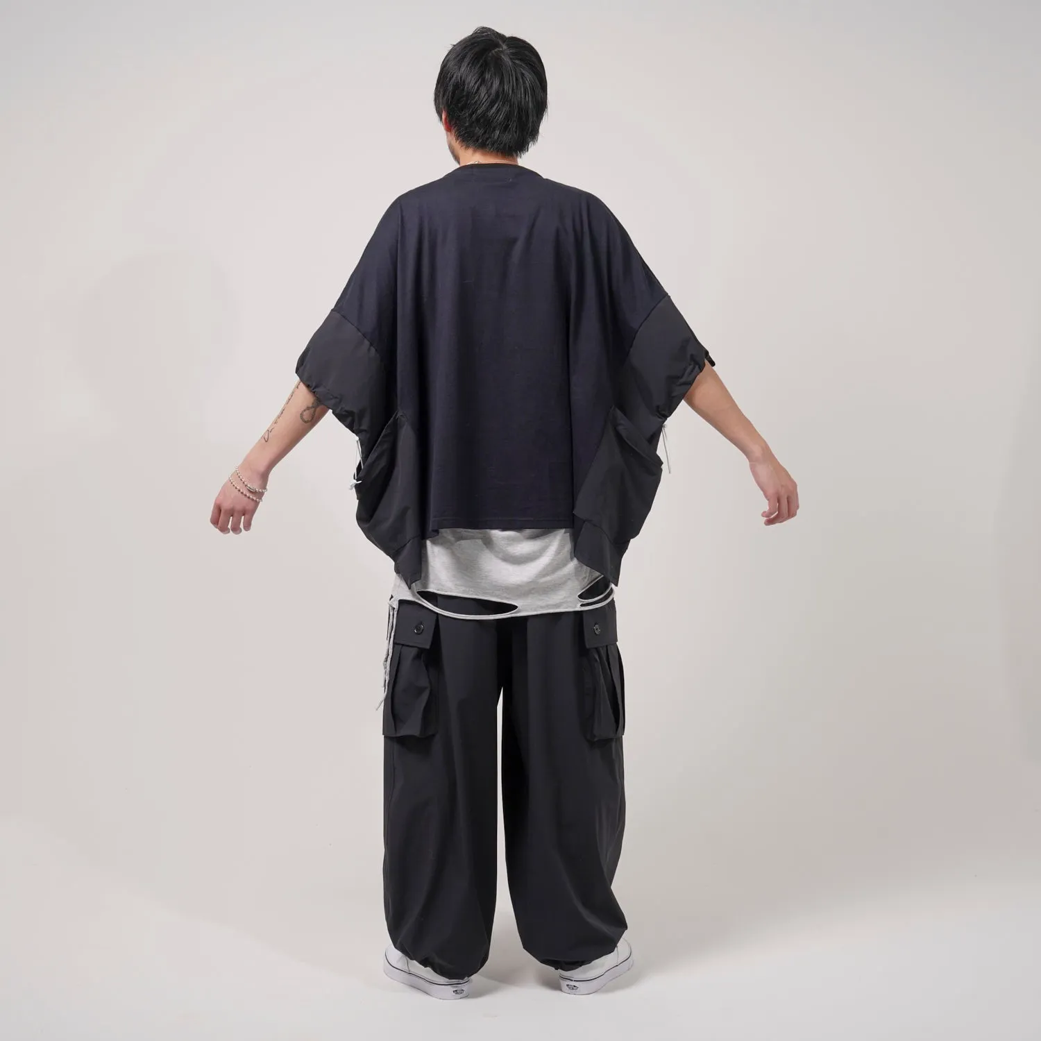 [2023 summer] EFFECTEN / switching poncho Tee