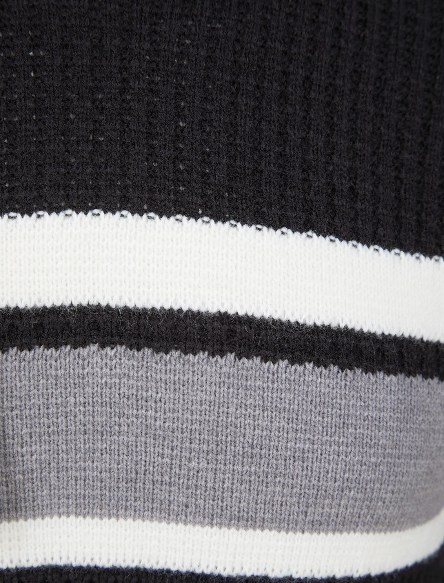 Arcs Textured Waffle Knit Pullover Hoodie in Jet Black - Dissident