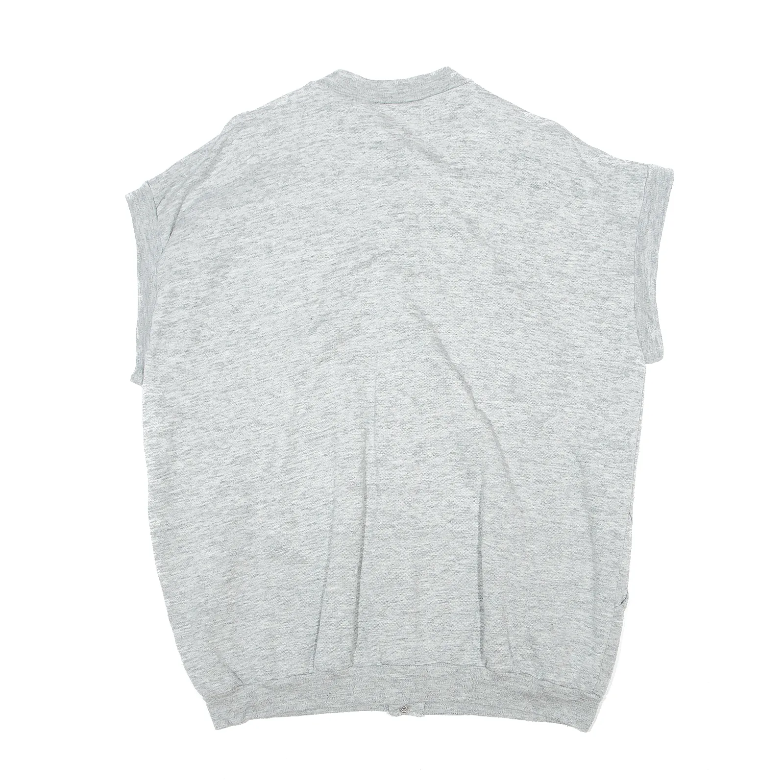 Button Up Gilet Grey Sweatshirt M