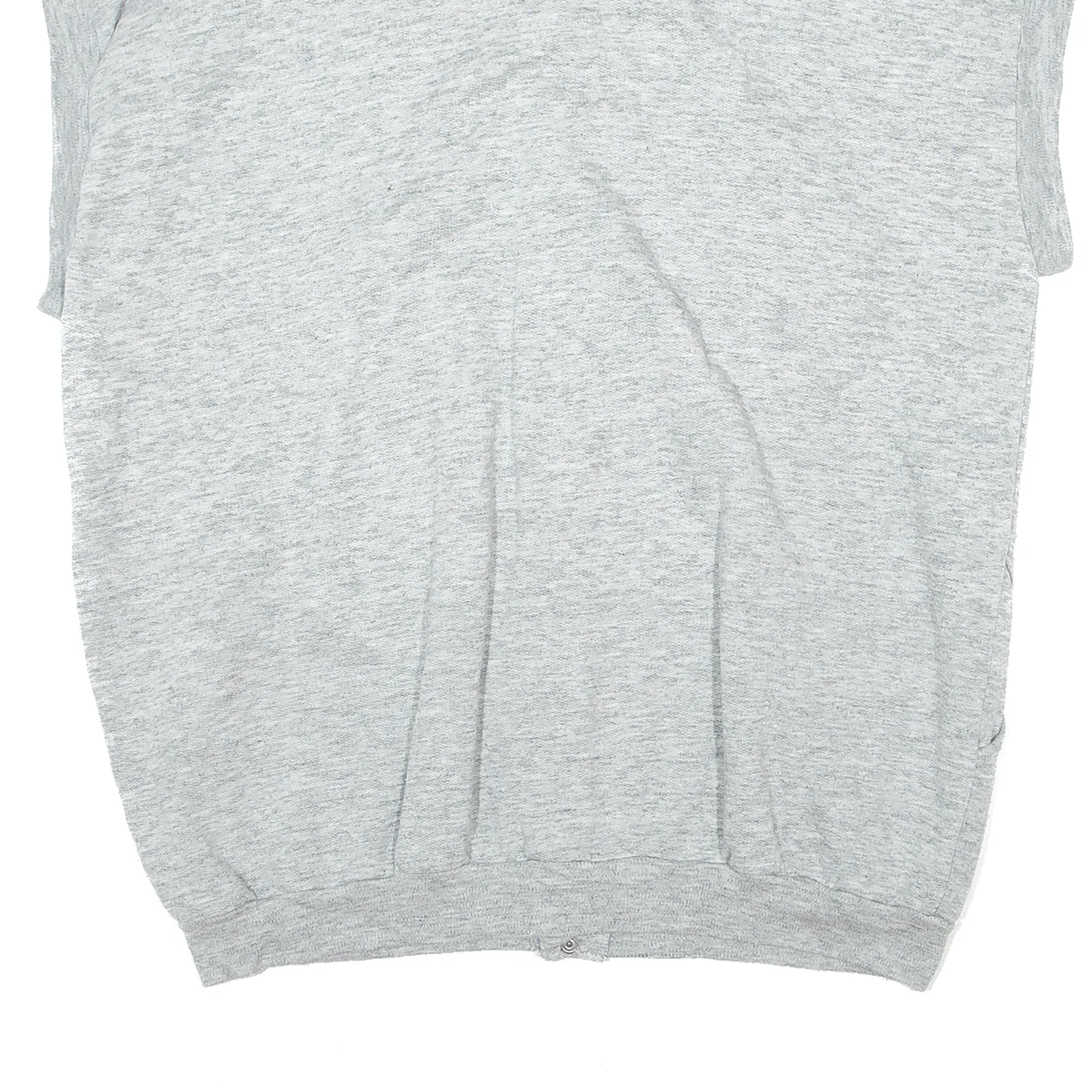Button Up Gilet Grey Sweatshirt M