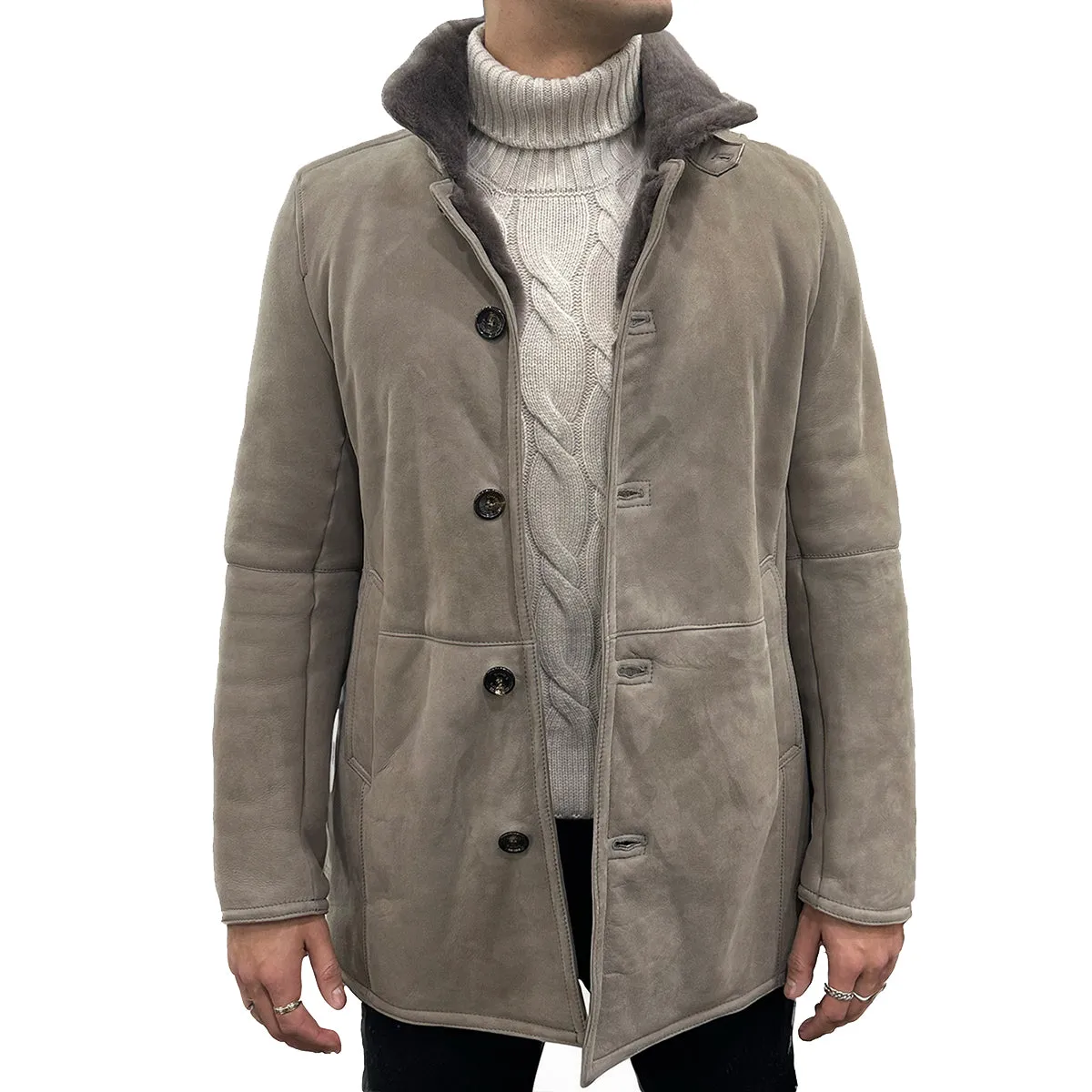 Classic Shearling Leather Jacket