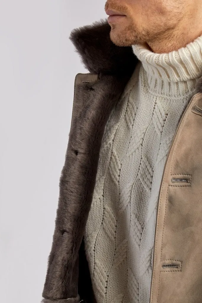Classic Shearling Leather Jacket