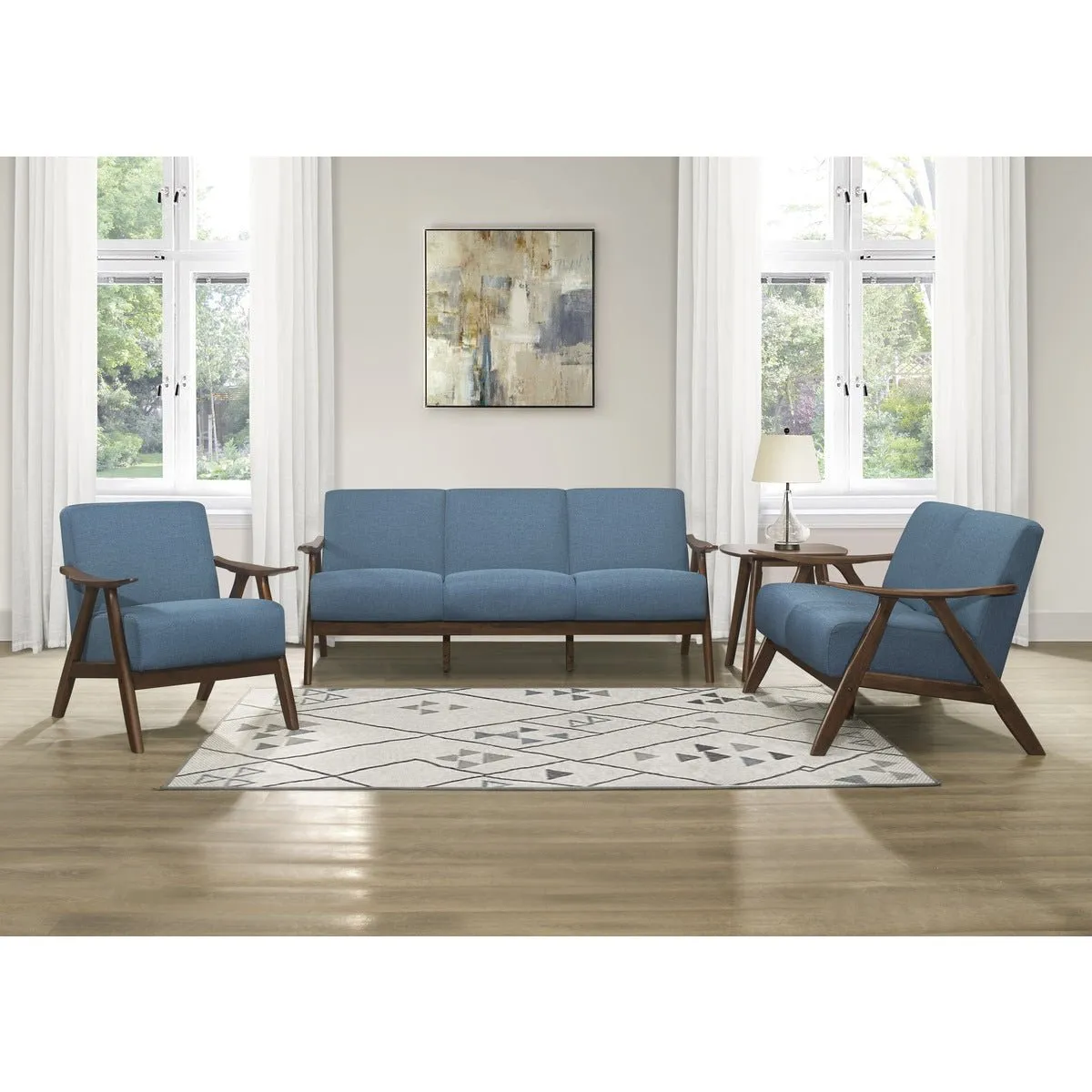 Damala Blue Love Seat