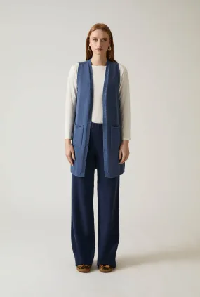 Denim Knitted Gilet
