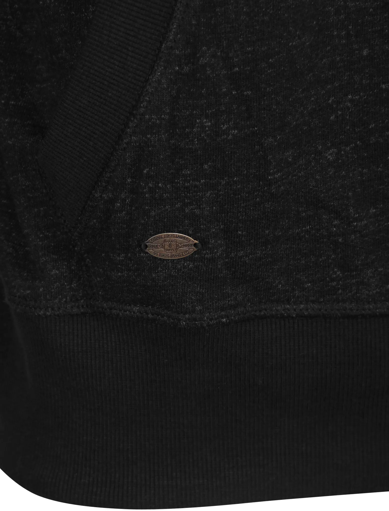 Hawk Hills Zip Through Hoodie in Charcoal Marl - Tokyo Laundry