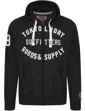 Hawk Hills Zip Through Hoodie in Charcoal Marl - Tokyo Laundry