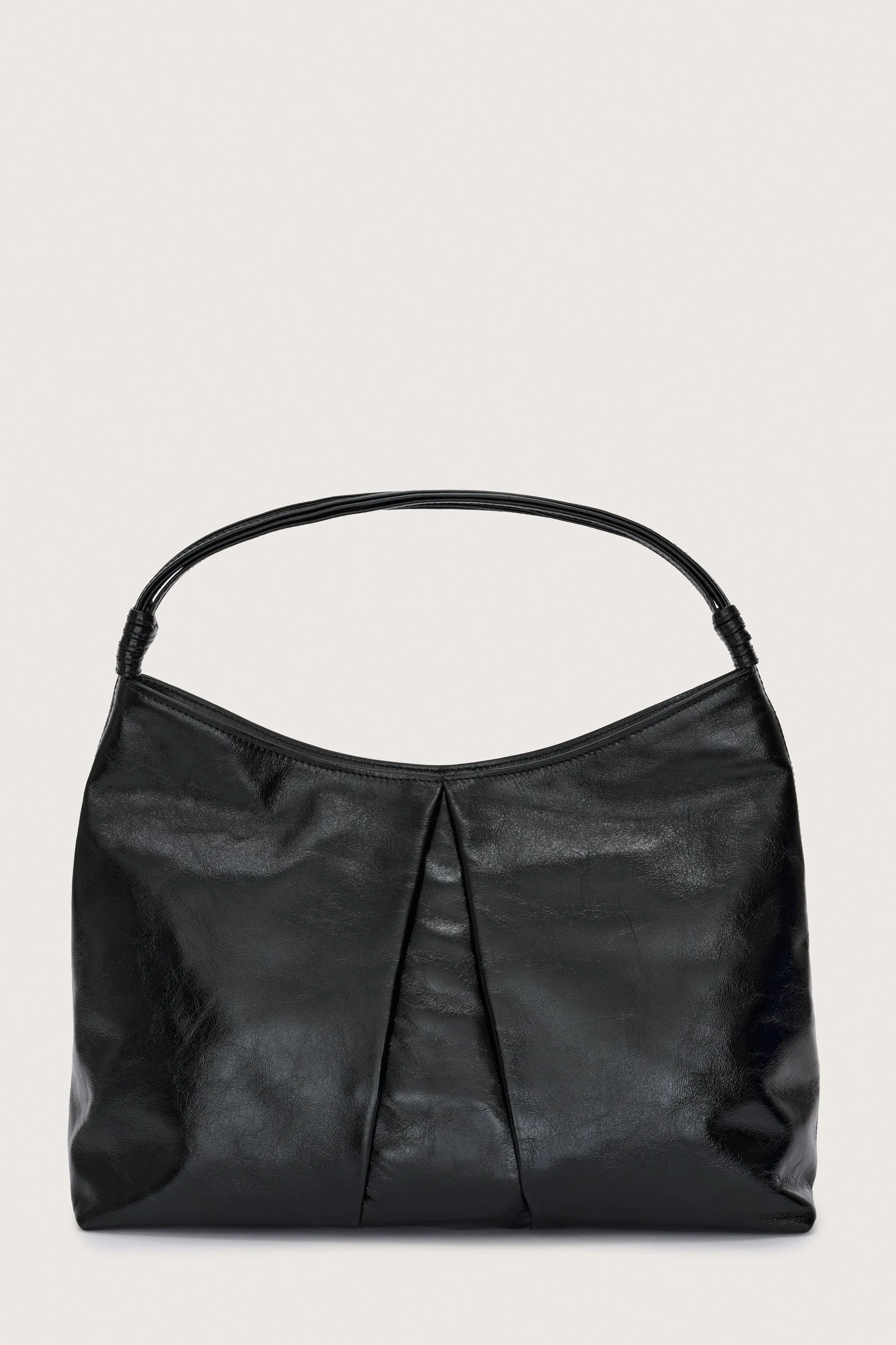 Hobo Secret Leather Alias Bag Black Nickel