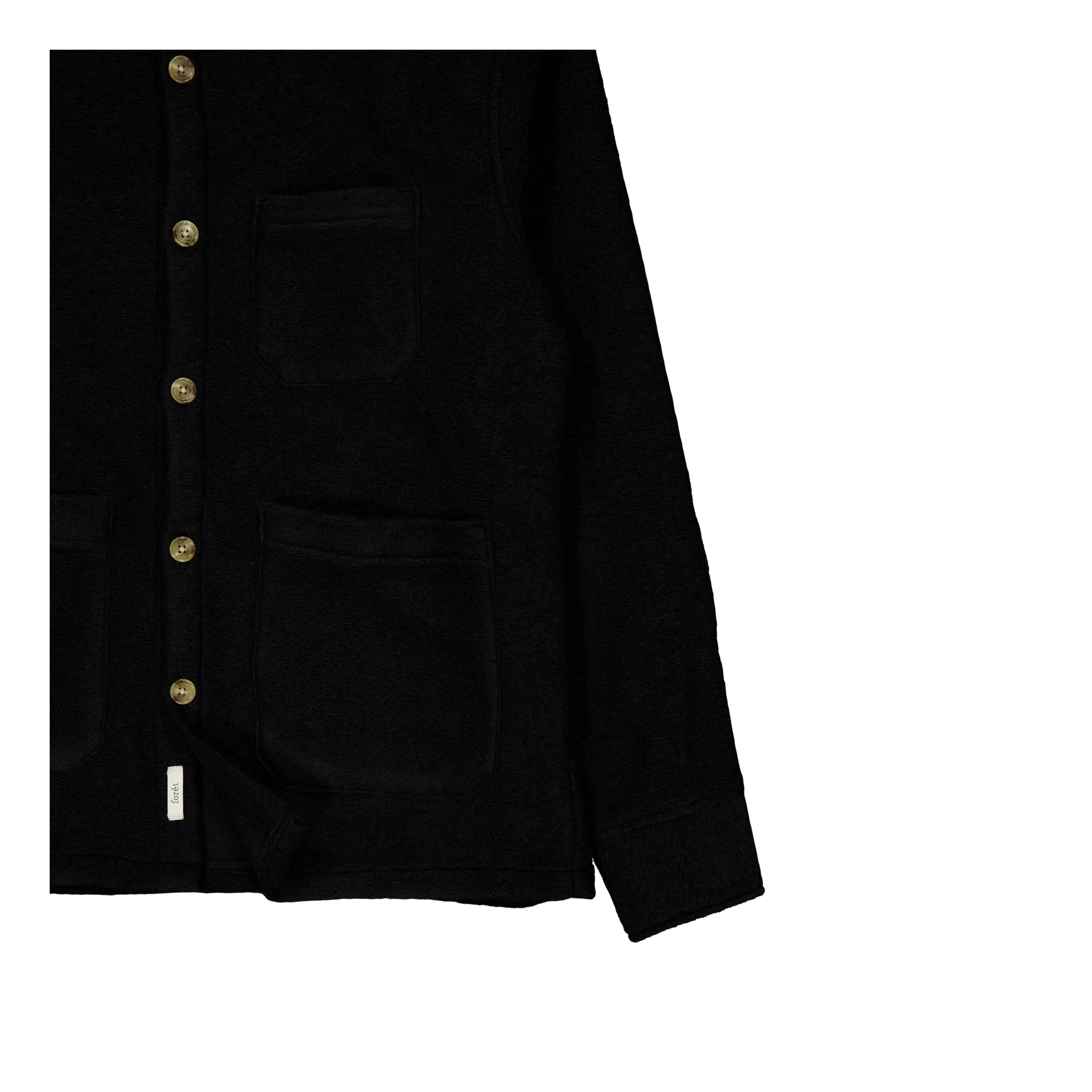 Ivy Wool Overshirt Black