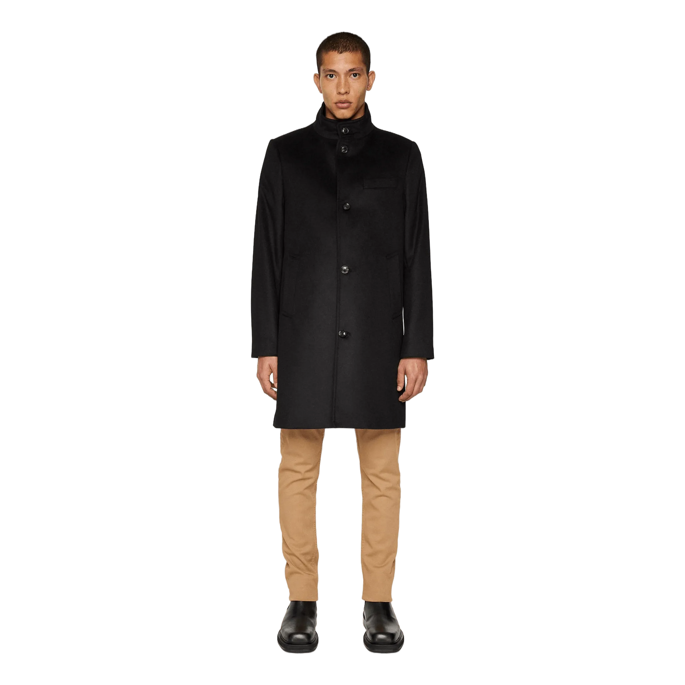 Jesse Melton Cashmere Coat Black
