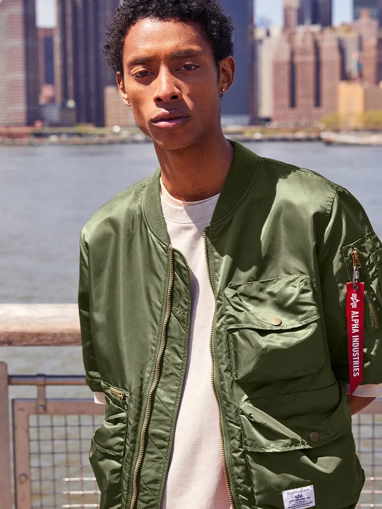 L-2B SHORT SLEEVE BOMBER JACKET