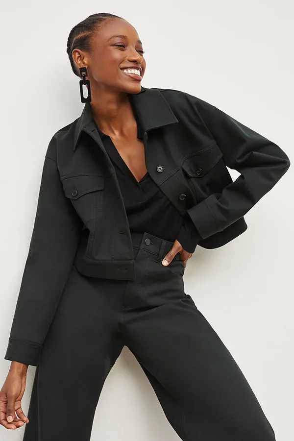 Leo Pullover - Silk Jersey :: Black