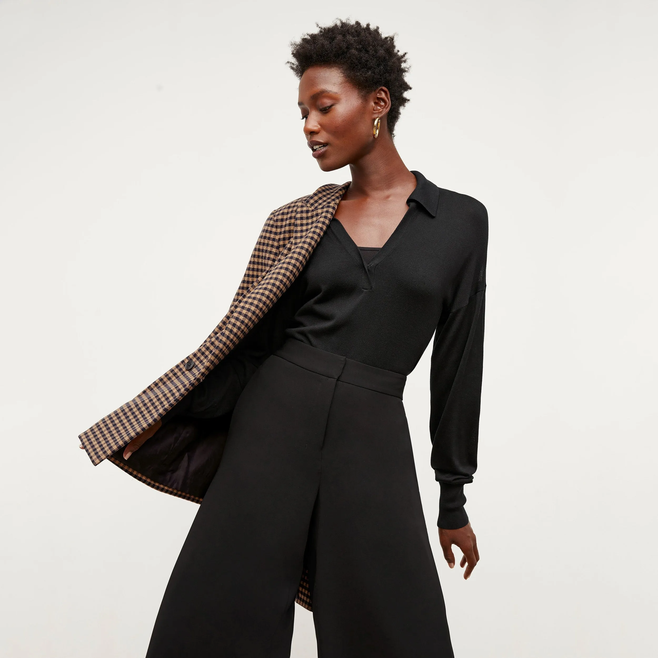 Leo Pullover - Silk Jersey :: Black