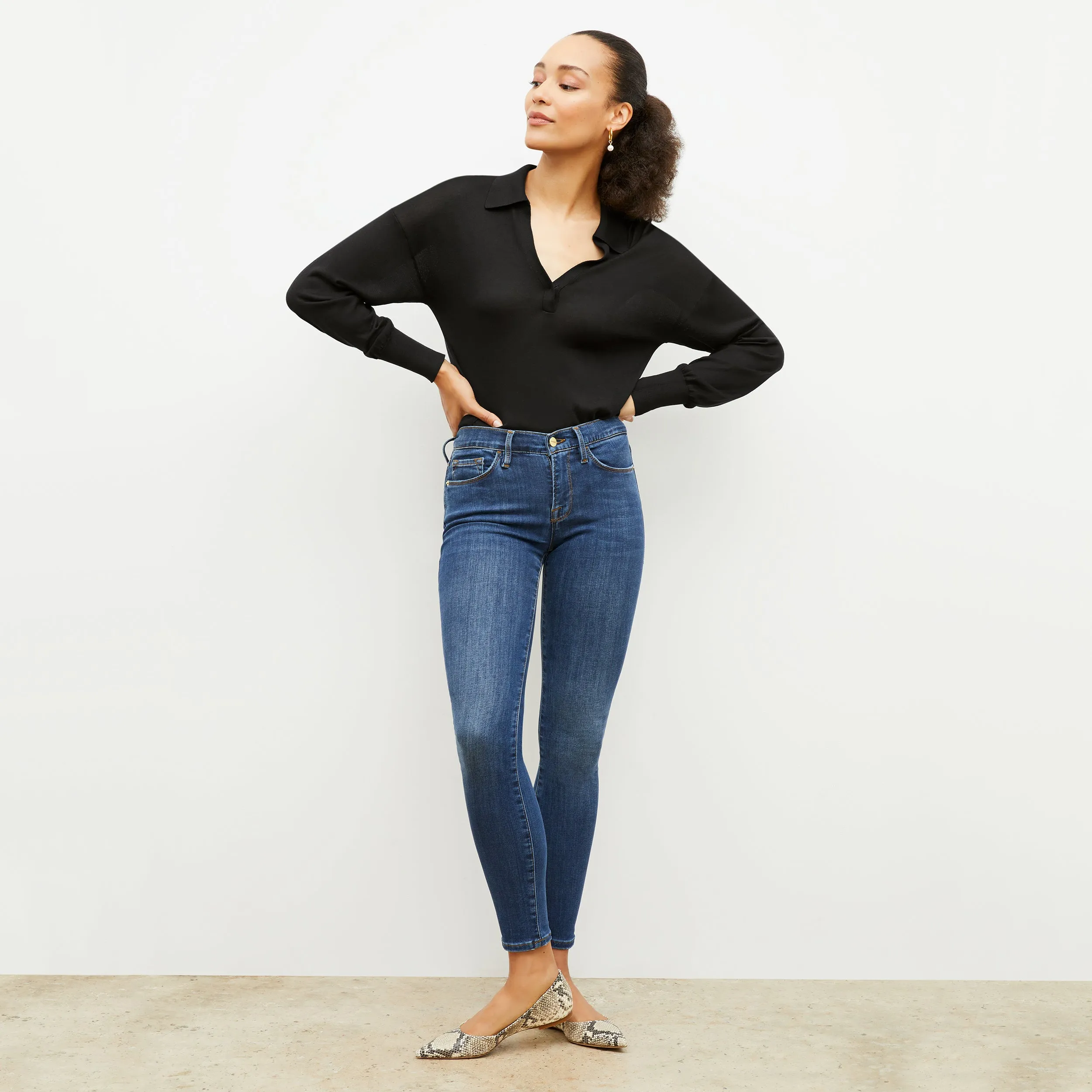 Leo Pullover - Silk Jersey :: Black