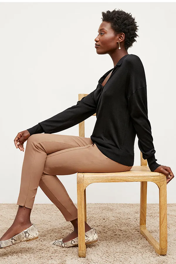 Leo Pullover - Silk Jersey :: Black