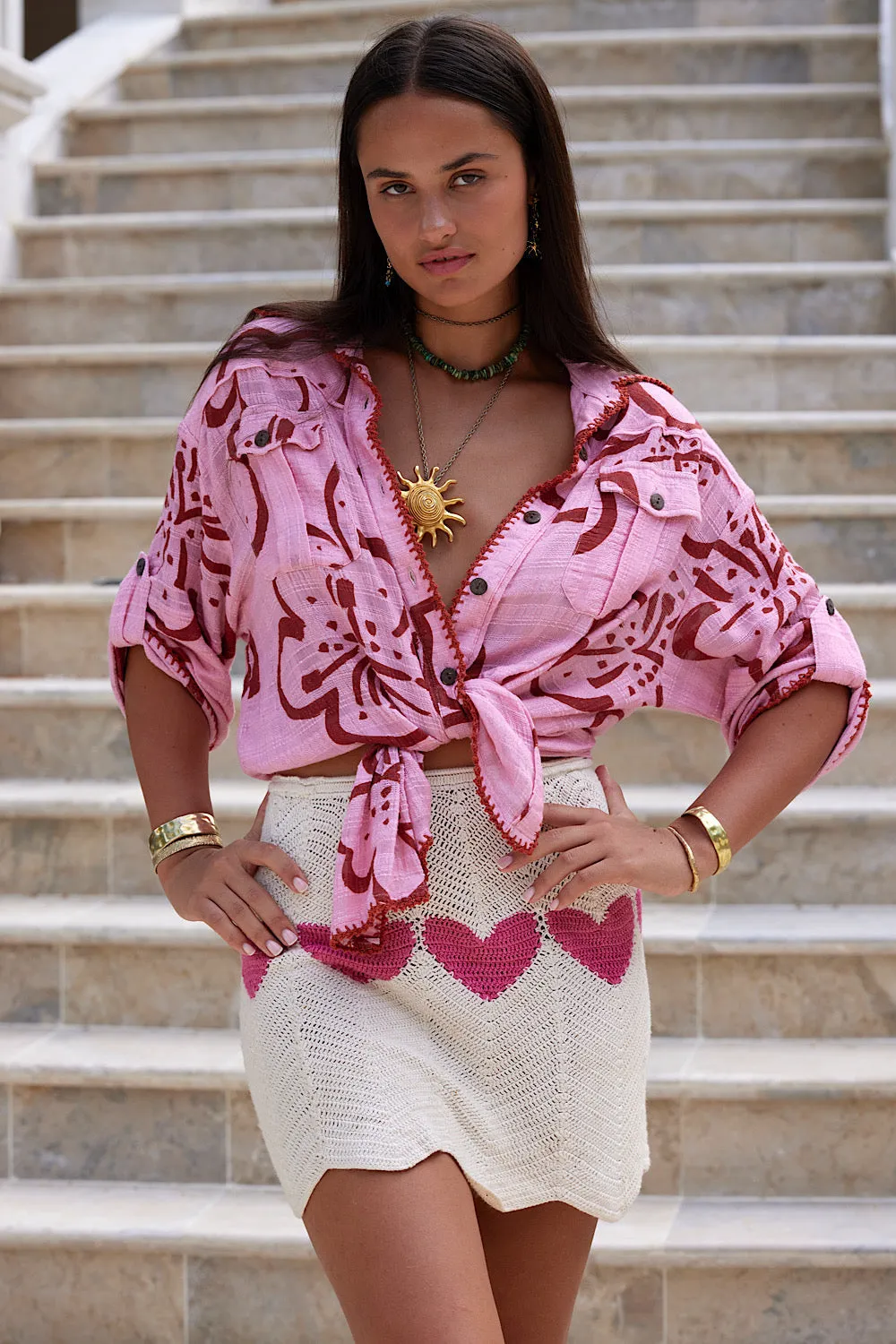 Lover Crochet Mini Skirt