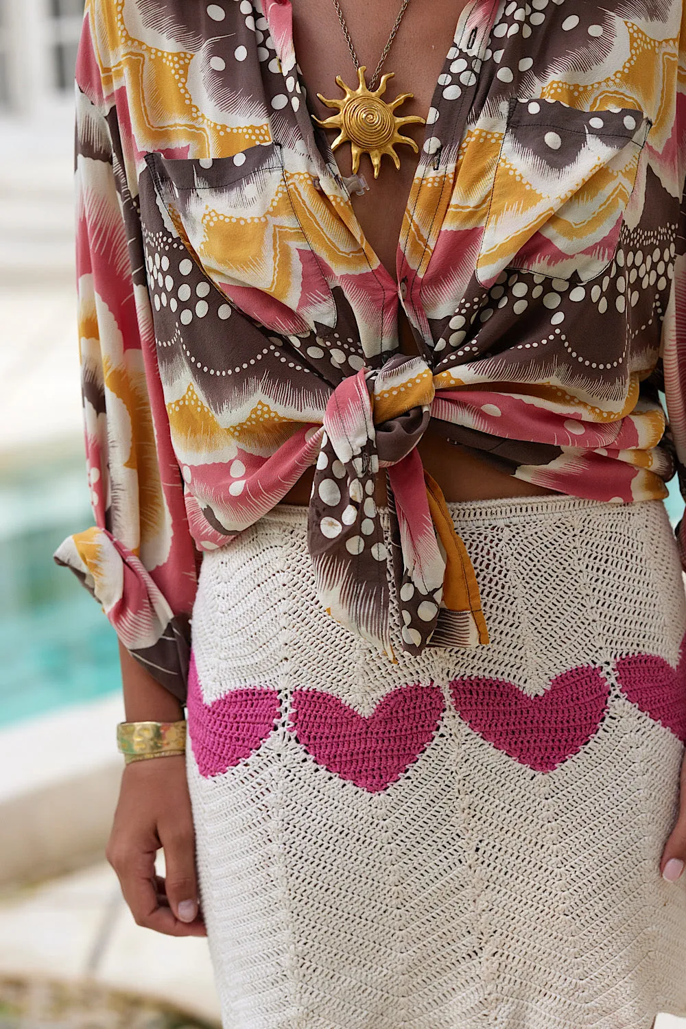 Lover Crochet Mini Skirt