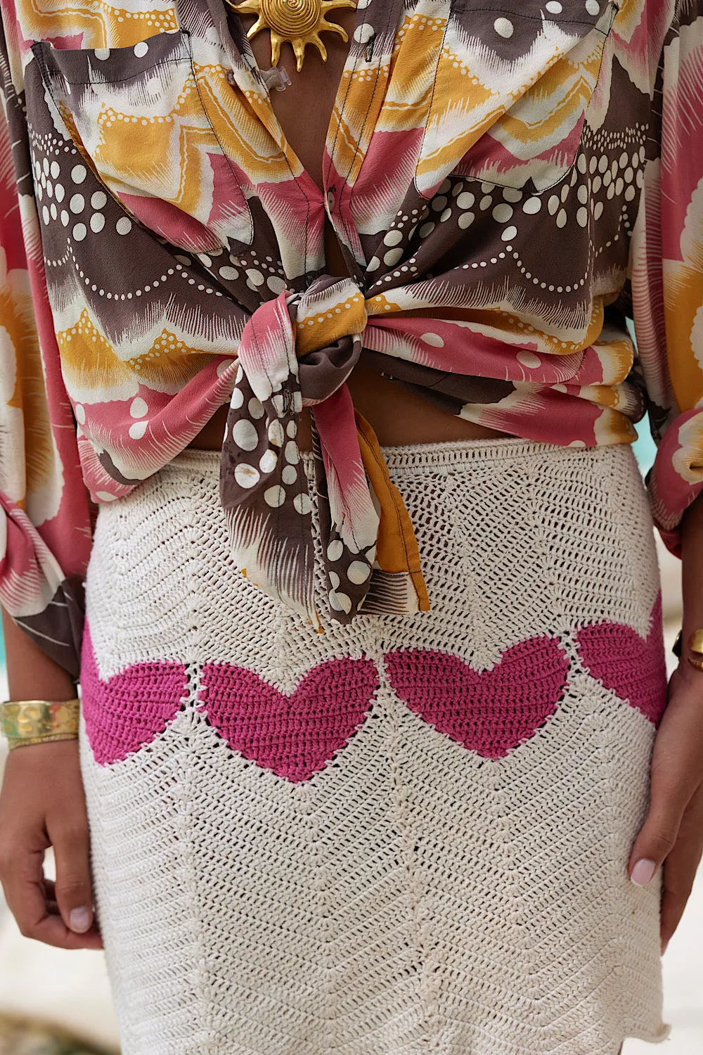 Lover Crochet Mini Skirt