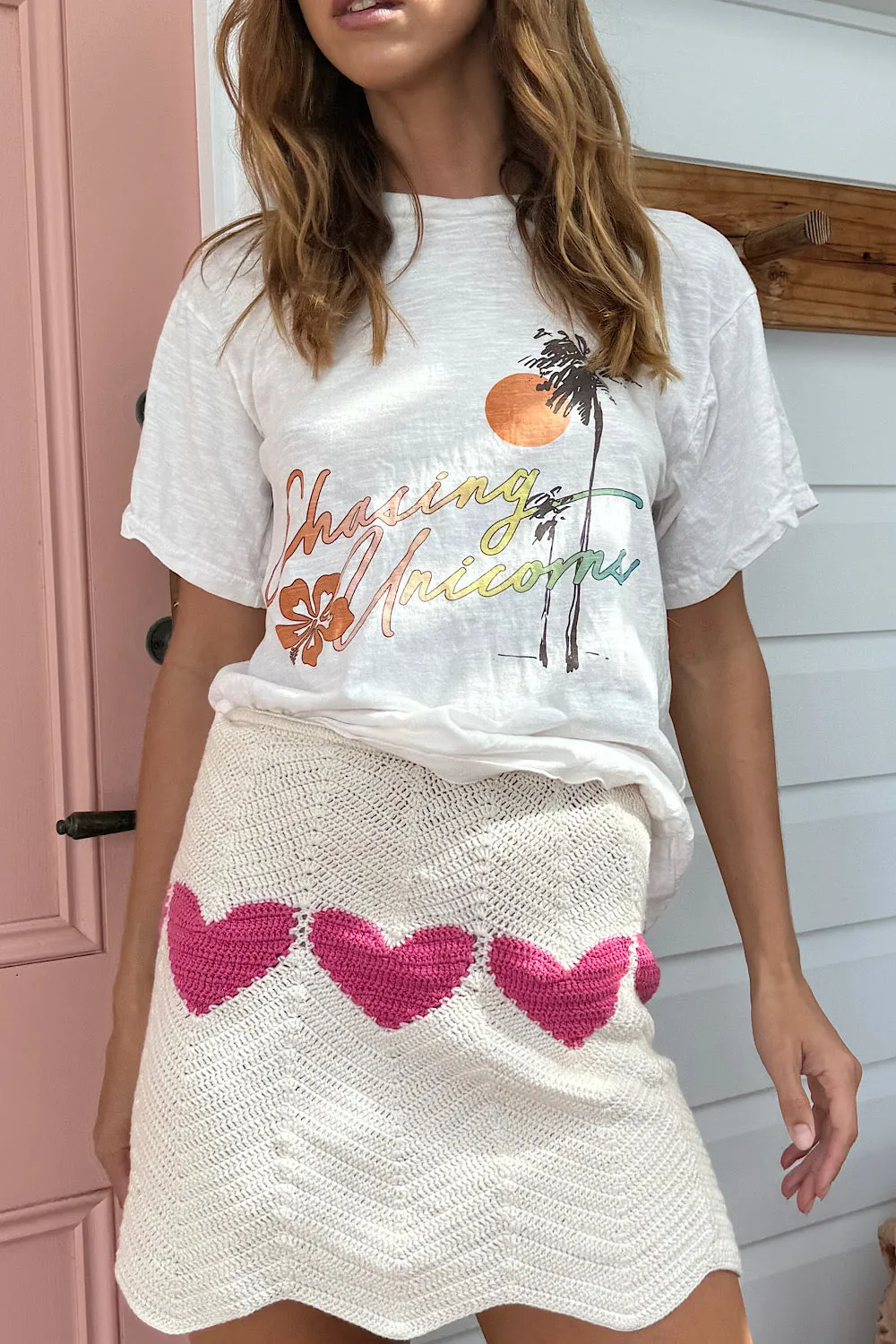 Lover Crochet Mini Skirt