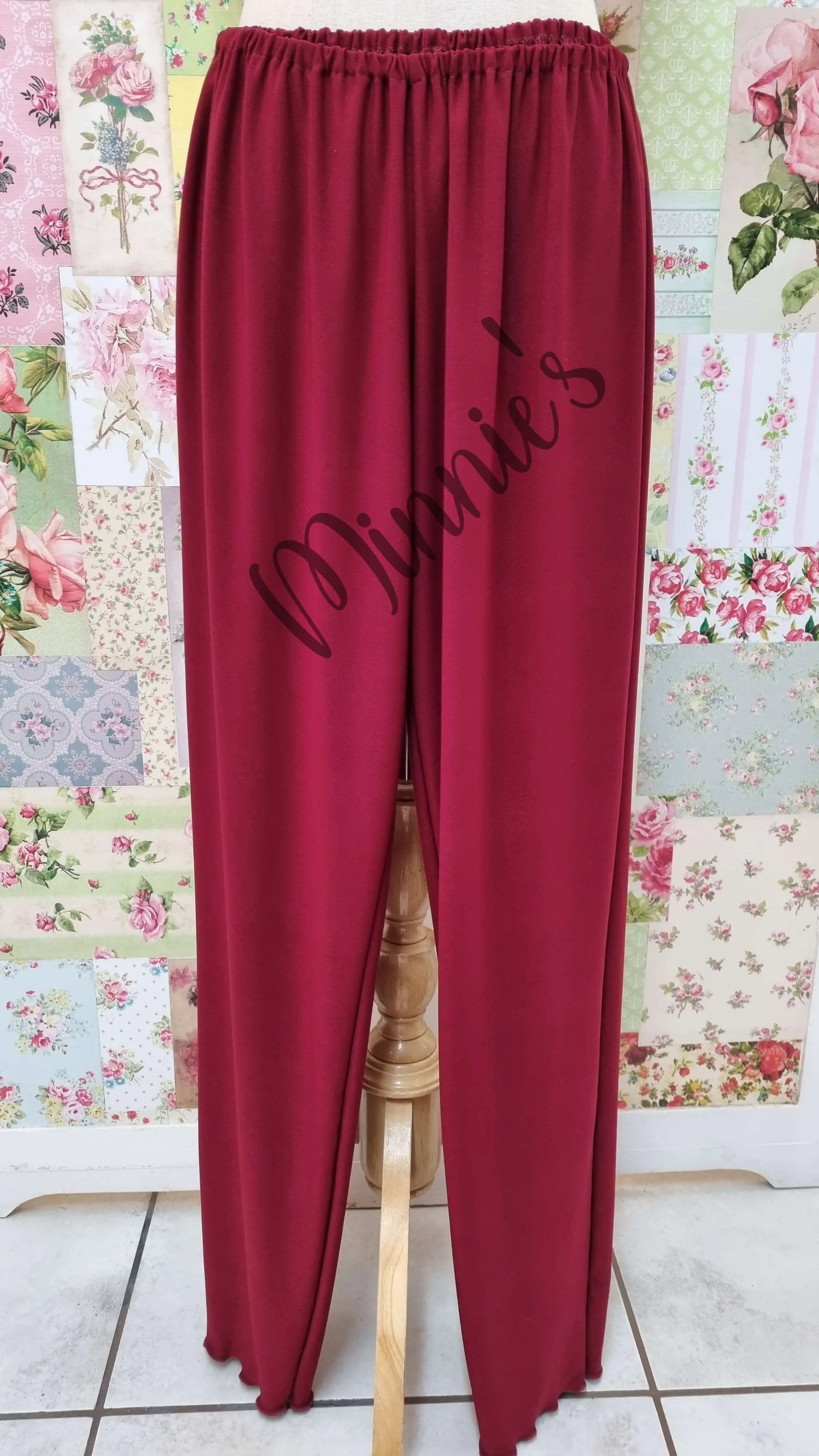 Maroon 3-Piece Pants Set LR0437