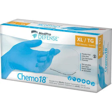 MedPro Defense Chemo18 Nitrile Powder-Free Exam Gloves
