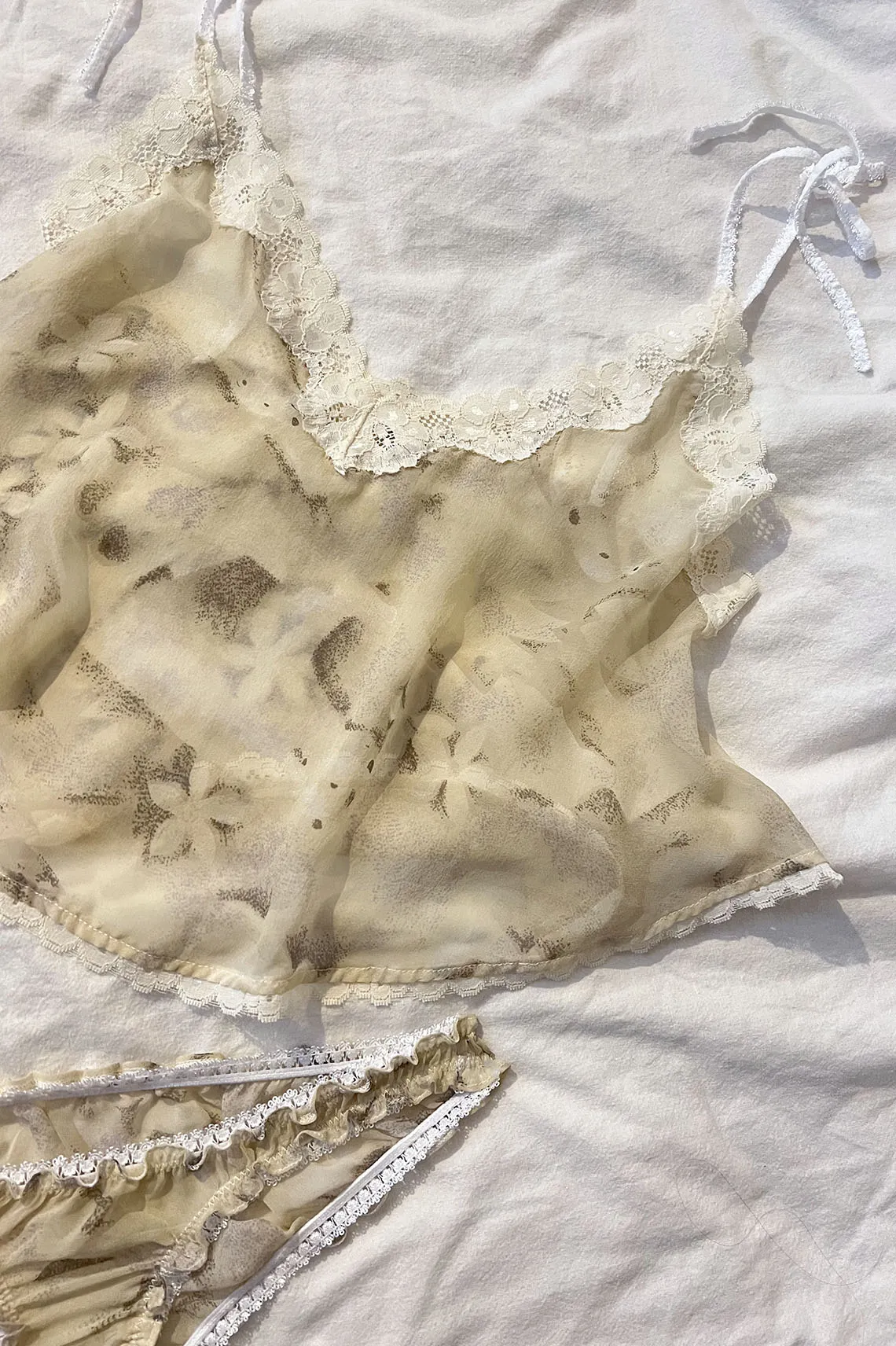 OOAK Floral Print Camisole Set