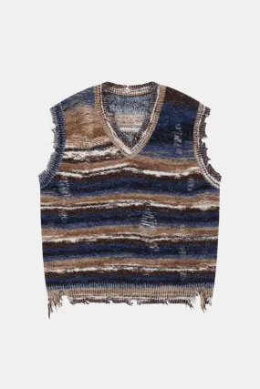Ripped Gilet Pullover
