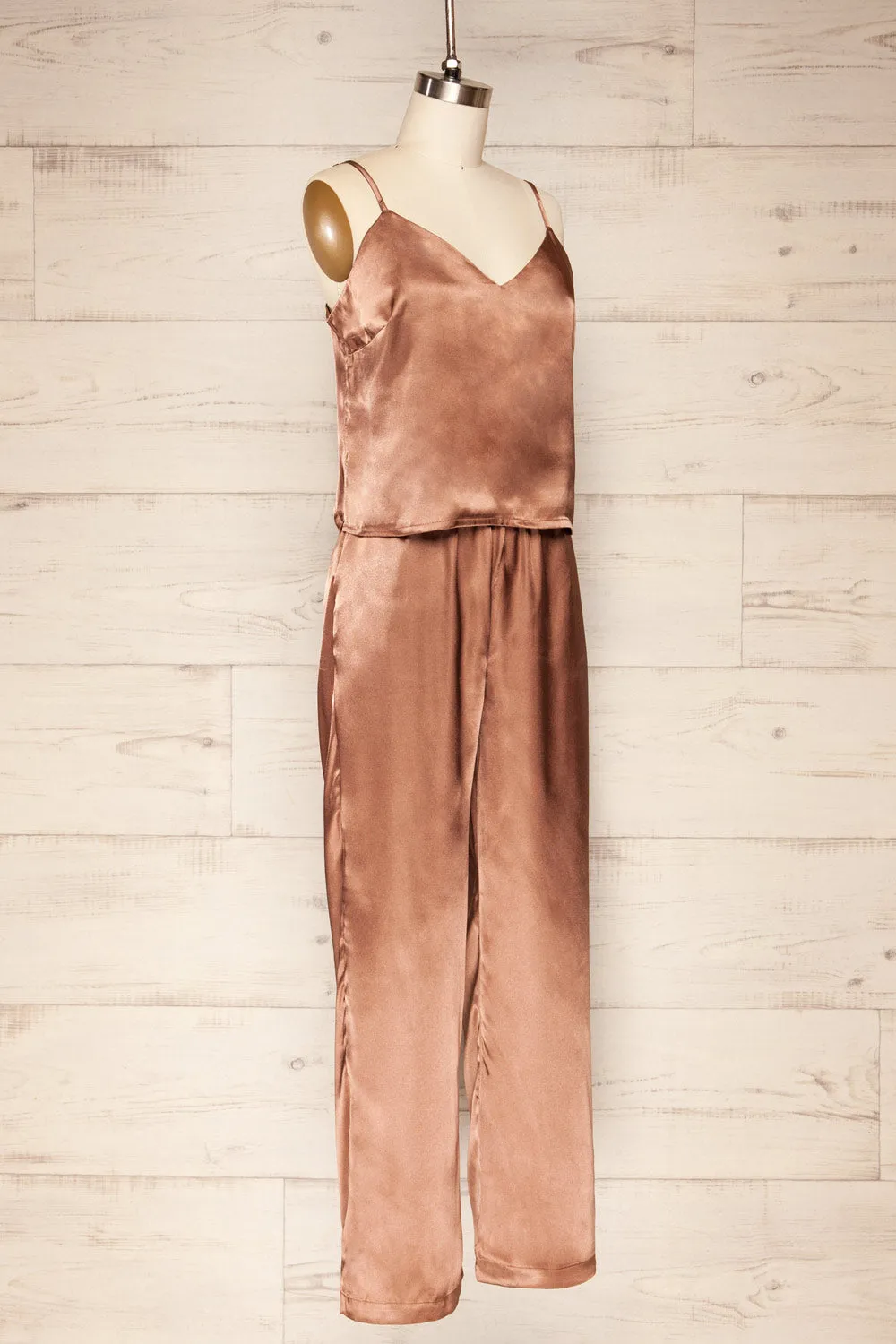 Set Prigatef | Satin Cami & Pants