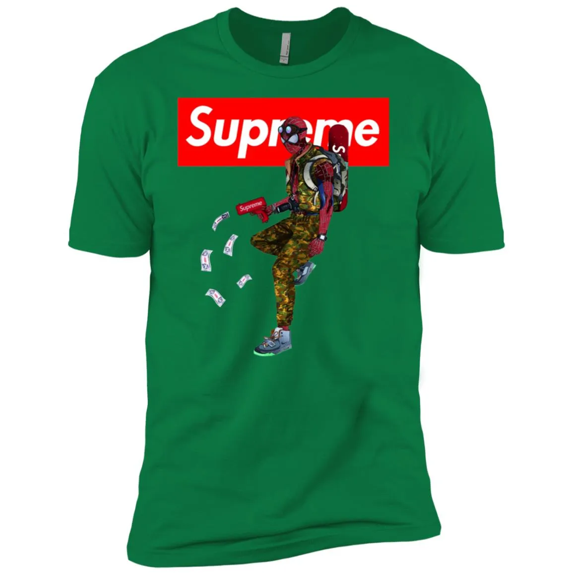 Supreme Spider Man Best T-shirt Men Short Sleeve T-Shirt