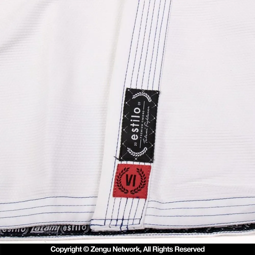 Tatami "Estilo 6.0" Women's BJJ Gi - White/Blue