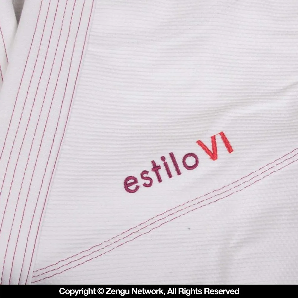Tatami "Estilo 6.0" Women's BJJ Gi - White/Pink