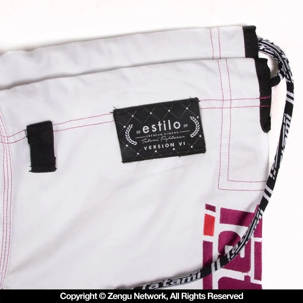 Tatami "Estilo 6.0" Women's BJJ Gi - White/Pink