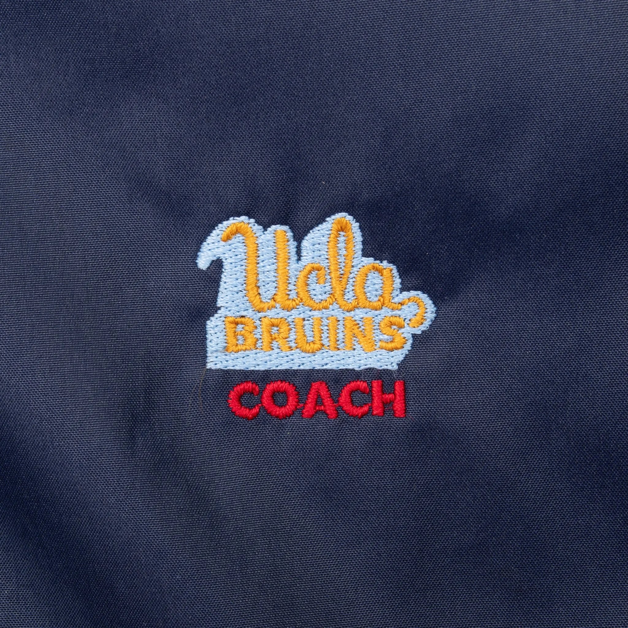 VINTAGE NCAA UCLA BRUINS COACH WINDBREAKER JACKET 1980S SMALL