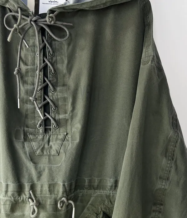 visvim/CHINOOK PONCHO 3L DMGD (OLIVE)