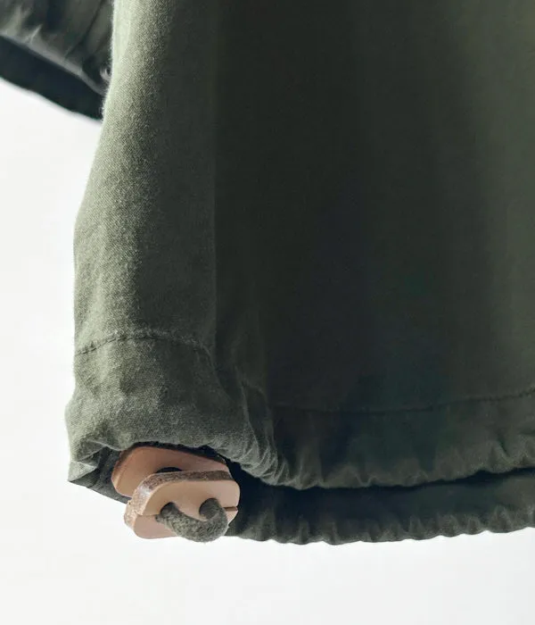 visvim/CHINOOK PONCHO 3L DMGD (OLIVE)
