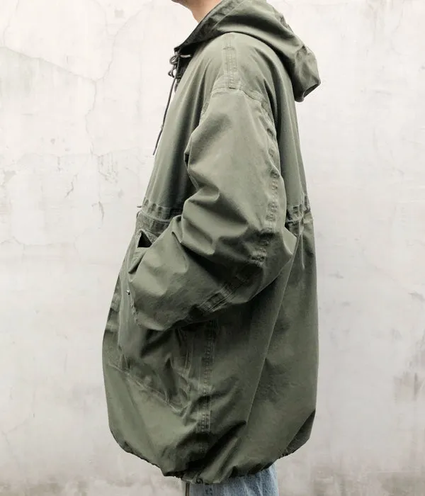 visvim/CHINOOK PONCHO 3L DMGD (OLIVE)