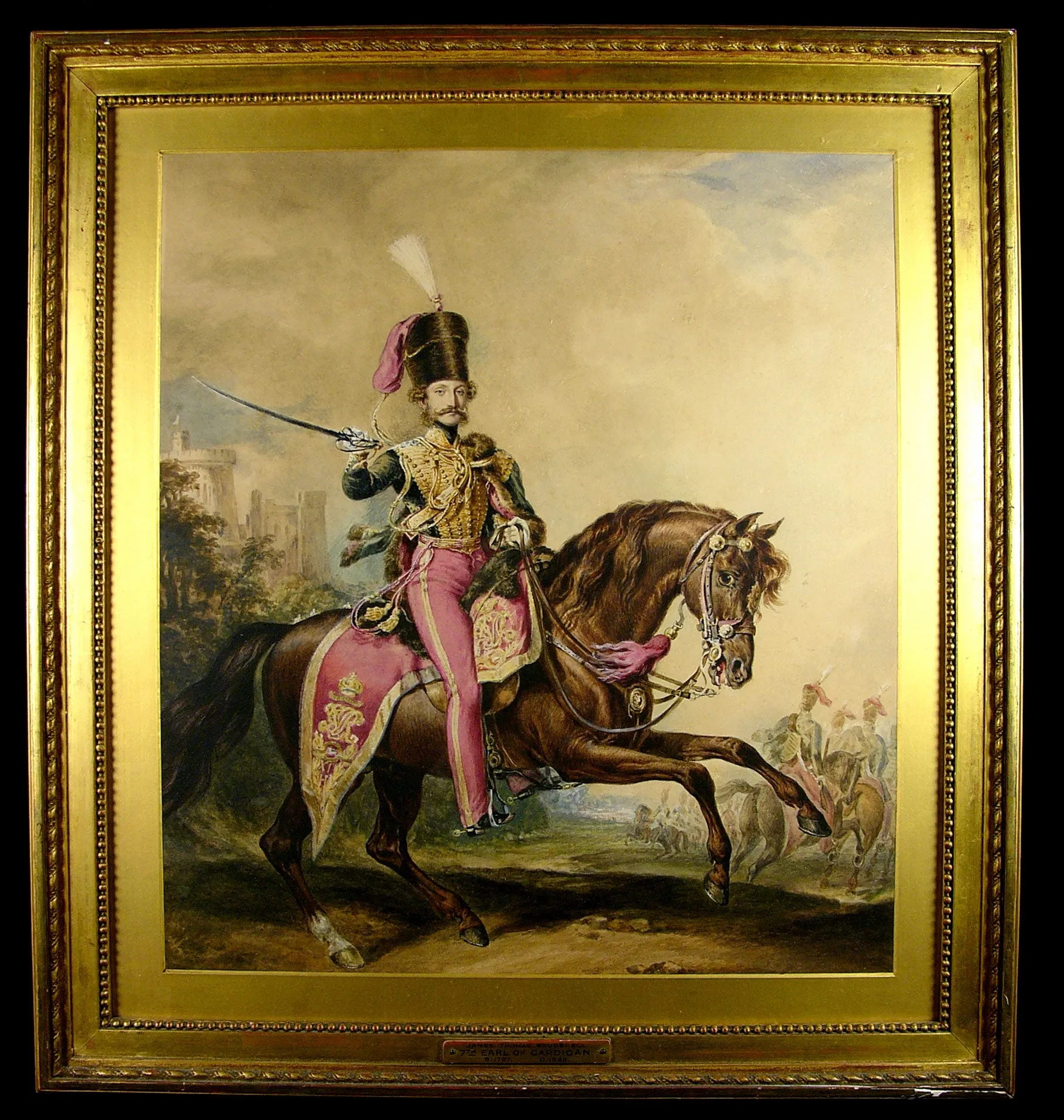 Watercolour Portrait of James Thomas Brudenell, 7th Earl of Cardigan, K.C.B. (1797-1868), Circa 1850